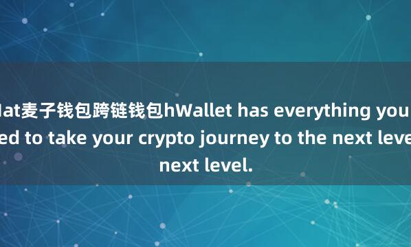 Mat麦子钱包跨链钱包hWallet has everything you need to take your crypto journey to the next level.