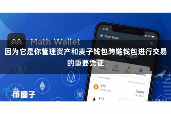 因为它是你管理资产和麦子钱包跨链钱包进行交易的重要凭证