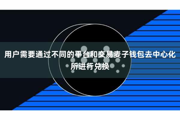 用户需要通过不同的平台和交易麦子钱包去中心化所进行兑换