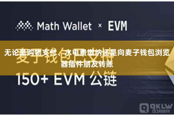 无论是购物支付、水电费缴纳还是向麦子钱包浏览器插件朋友转账