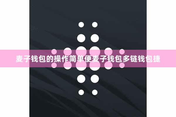 麦子钱包的操作简单便麦子钱包多链钱包捷